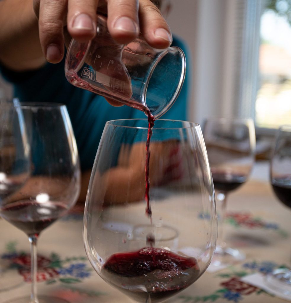 blending wine